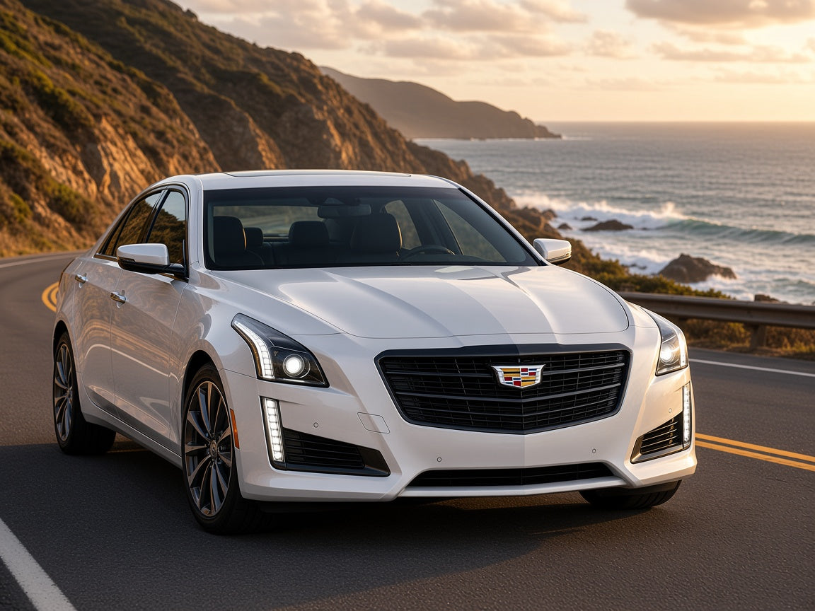 2015-2019 Cadillac CTS with Black HID Projector headlights installed