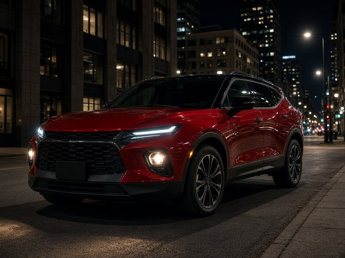 2019-2022 Chevy Blazer with HID projector headlights installed