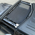 Front Shade Mesh Top for Jeep Wrangler JLU 2018 - 2023 Plain Black - GENSSI Exterior Part