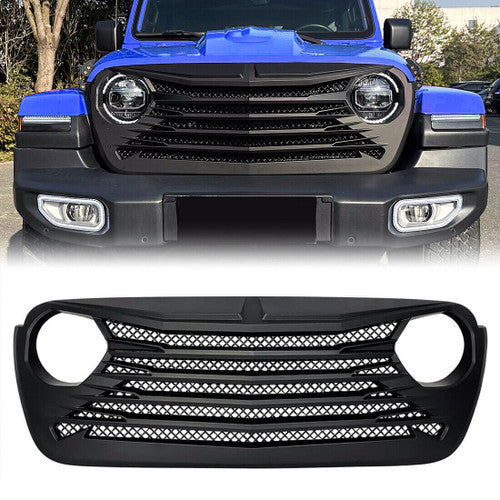 Shield Mesh Matte Black Grille for Jeep Wrangler JL JT 2018-2022 Default Title Grille