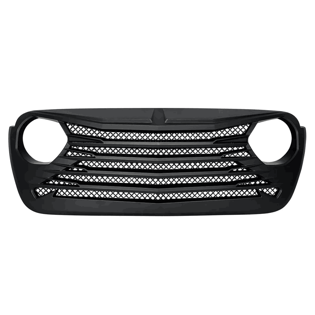 Shield Mesh Matte Black Grille for Jeep Wrangler JL JT 2018-2022 Grille