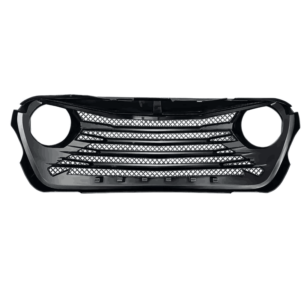 Shield Mesh Matte Black Grille for Jeep Wrangler JL JT 2018-2022 Grille