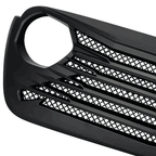 Shield Mesh Matte Black Grille for Jeep Wrangler JL JT 2018 - 2022 - GENSSI Grille