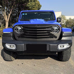 Shield Mesh Matte Black Grille for Jeep Wrangler JL JT 2018 - 2022 - GENSSI Grille