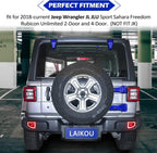 Blue Exterior Door Hinge Cover Trims Set for 2018 - 2023 Jeep Wrangler JL JLU - GENSSI Exterior Part