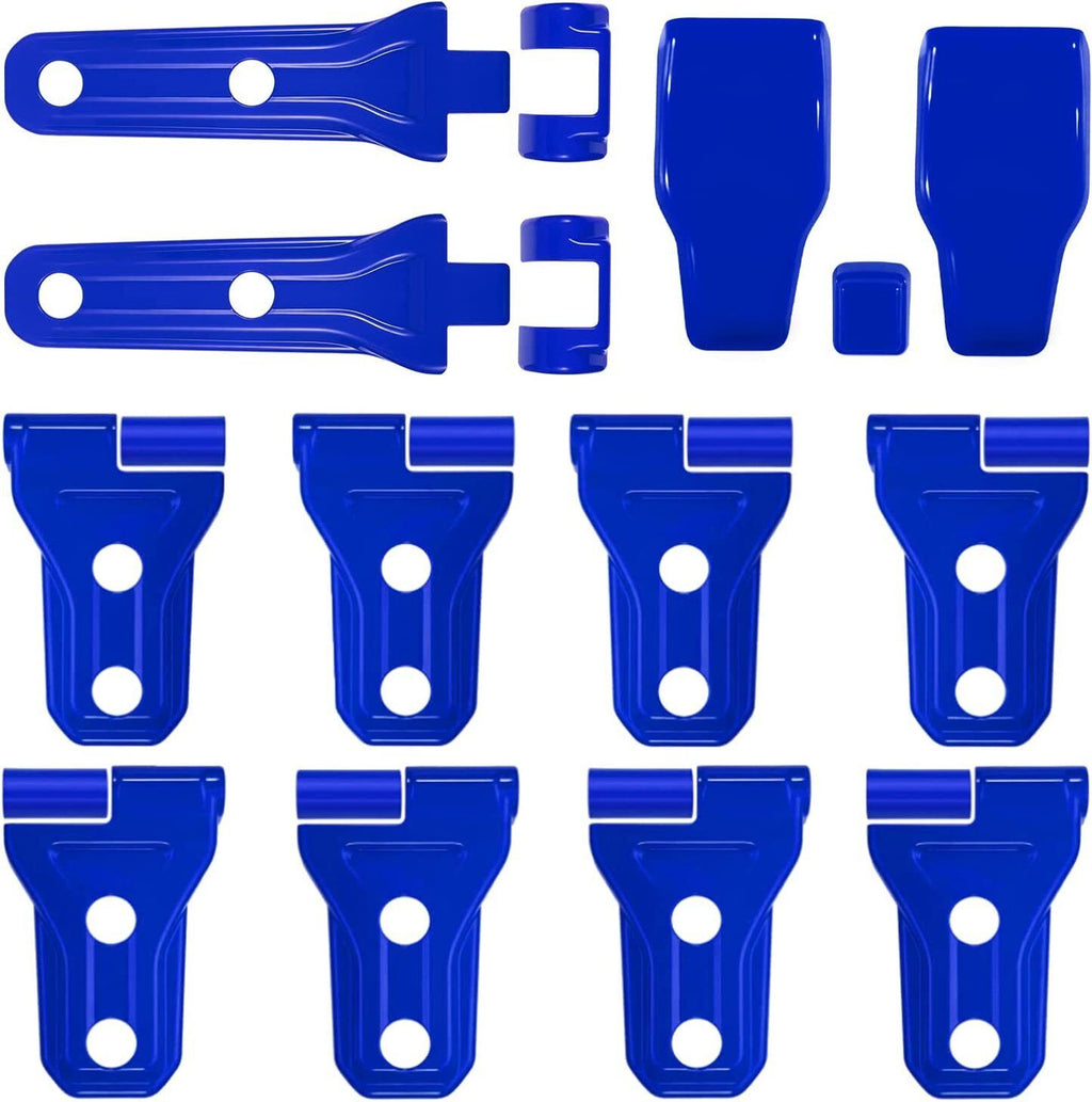 Blue Exterior Door Hinge Cover Trims Set for 2018-2023 Jeep Wrangler JL JLU Exterior Part