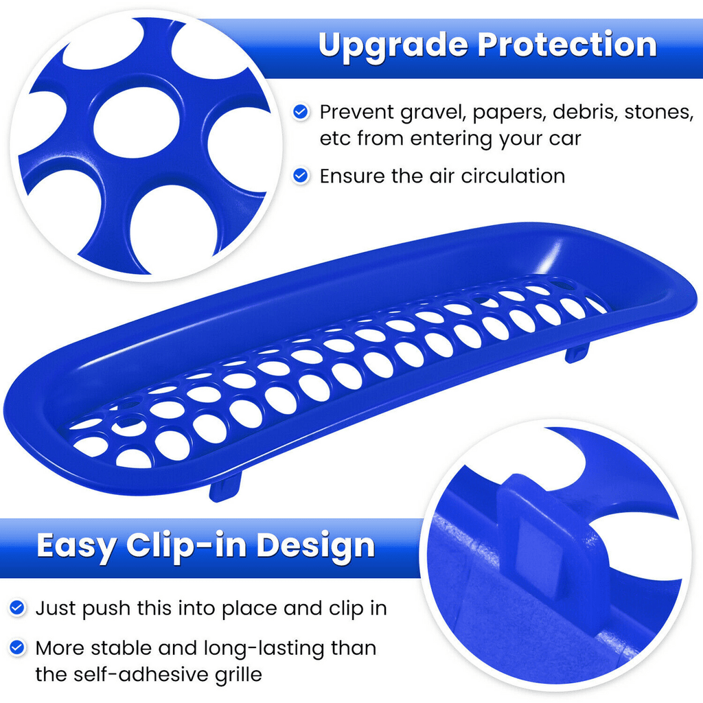 Front Grill Mesh Insert+Headlight Trim Cover for Jeep Wrangler JK JKU 2017 - 2018 - GENSSI Lighting