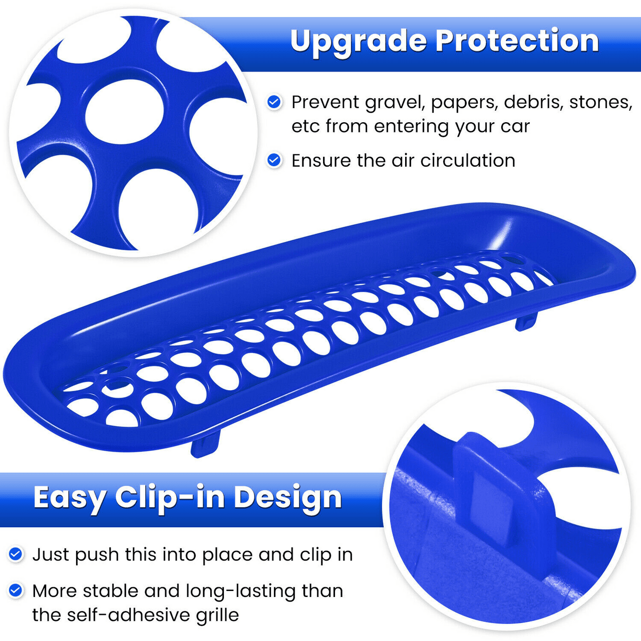 Front Grill Mesh Insert+Headlight Trim Cover for Jeep Wrangler JK JKU 2017 - 2018 - GENSSI Lighting