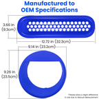 Front Grill Mesh Insert+Headlight Trim Cover for Jeep Wrangler JK JKU 2017 - 2018 - GENSSI Lighting