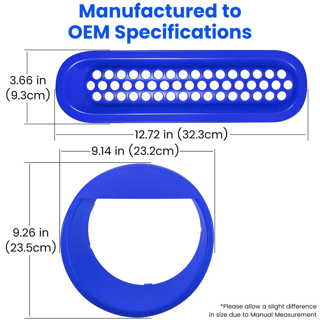 Front Grill Mesh Insert+Headlight Trim Cover for Jeep Wrangler JK JKU 2017 - 2018 - GENSSI Lighting