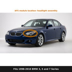 Fits 1998-2010 BMW 3, 5 and 7 Series, AFS module location in headlight