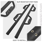 BOC Side Steps for 2018 - 2024 Jeep Wrangler 4 Door JL - GENSSI Exterior Part