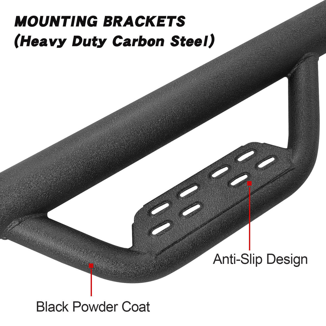 BOC Side Steps for 2018-2024 Jeep Wrangler 4 Door JL Exterior Part
