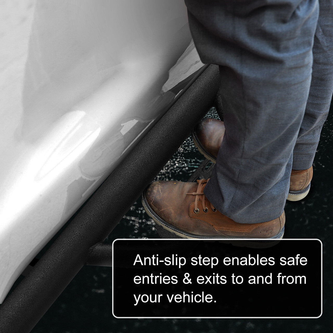 BOC Side Steps for 2018-2024 Jeep Wrangler 4 Door JL Exterior Part