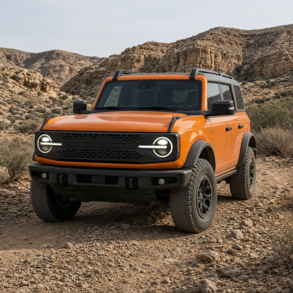 2021-2023 Ford Bronco with LED signature headlights installed