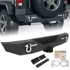 Rear Bumper with 2" Receivers and LED Lights for 2007 - 2018 Jeep Wrangler JK JKU - GENSSI Bumper