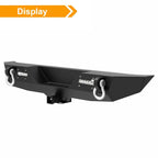 Rear Bumper with 2" Receivers and LED Lights for 2007 - 2018 Jeep Wrangler JK JKU - GENSSI Bumper