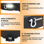 Rear Bumper with 2" Receivers and LED Lights for 2007 - 2018 Jeep Wrangler JK JKU - GENSSI Bumper