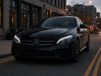 2015-2018 Mercedes-Benz C300 with black full LED projector headlights installed
