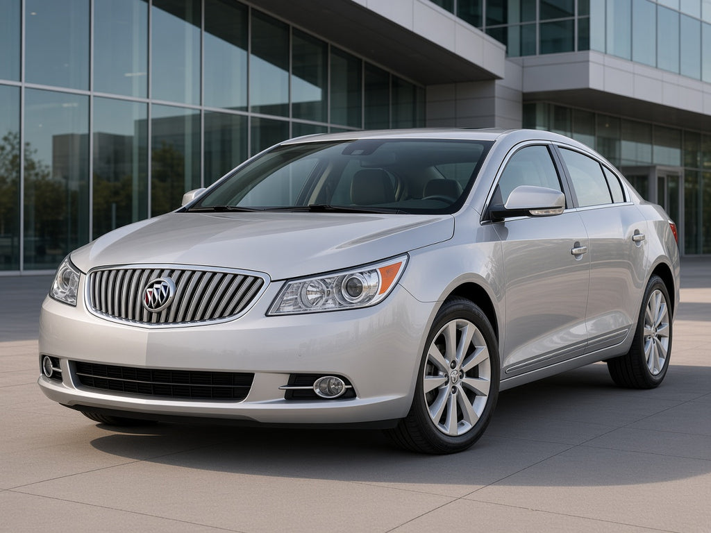 2010-2013 Buick LaCrosse with chrome halogen headlights installed