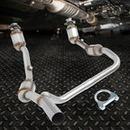 Catalytic Converter Stainless Steel Exhaust Pipe System for 2007 - 2009 Jeep Wrangler JK 3.8L Engine - GENSSI Performance