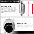 Catalytic Converter Stainless Steel Exhaust Pipe System for 2007 - 2009 Jeep Wrangler JK 3.8L Engine - GENSSI Performance