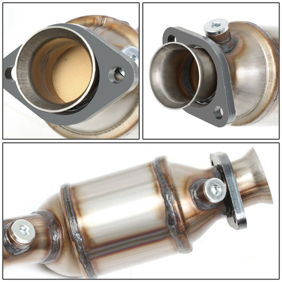 Catalytic Converter Stainless Steel Exhaust Pipe System for 2007 - 2009 Jeep Wrangler JK 3.8L Engine - GENSSI Performance