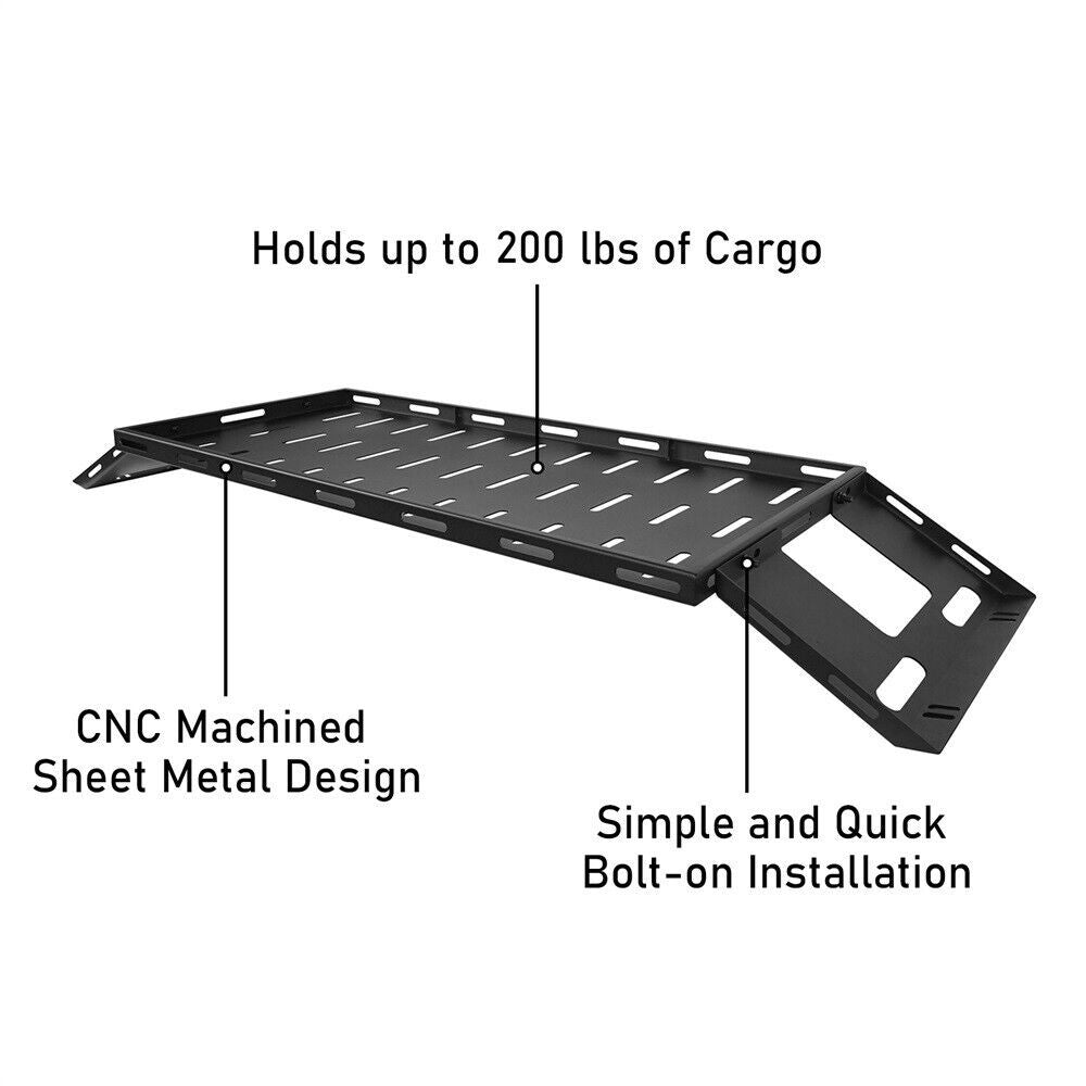 Interior Cargo Shelf Rack for 2007 - 2023 Jeep Wrangler JK JL 4 - Dr Hardtop - GENSSI Interior Part