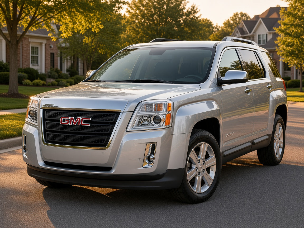 2010-2015 GMC Terrain SL SLE SLT with Chrome Halogen Projector headlights installed