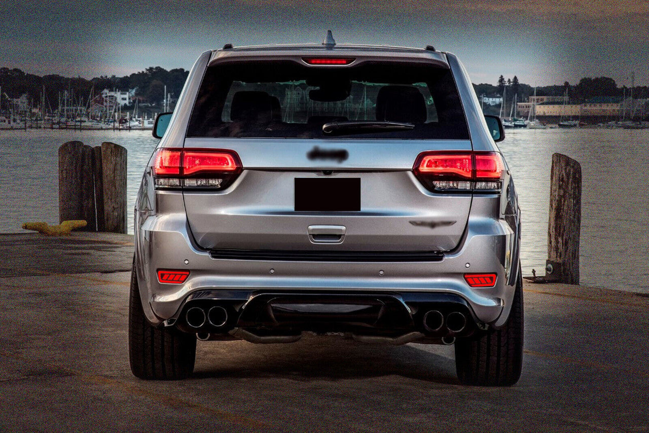 Rear LED Bumper Fog Lights Brighter Safer Dynamic for 2011 - 2021 Jeep Grand Cherokee Lighting