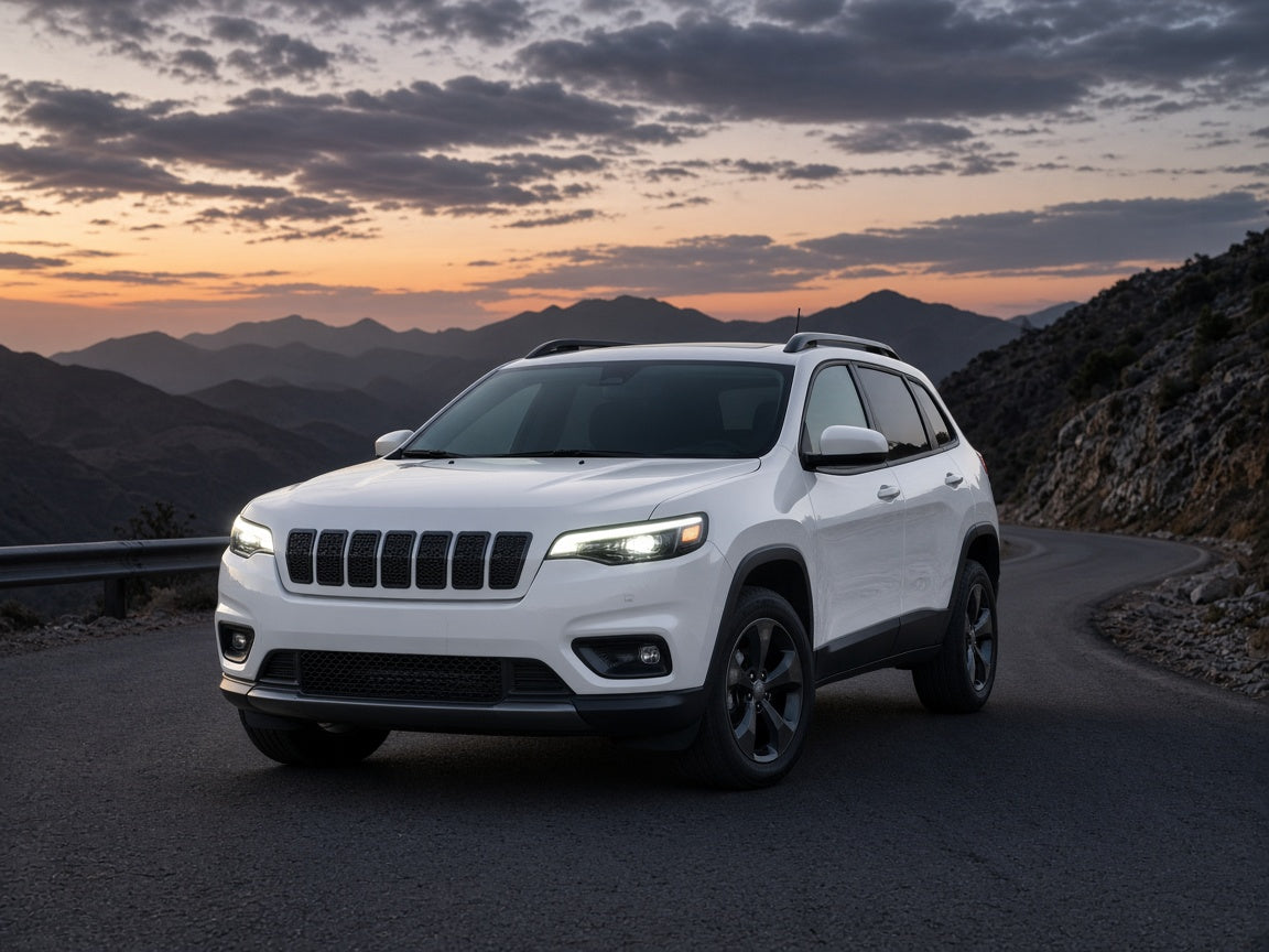 2019-2023 Jeep Cherokee with full LED headlights installed