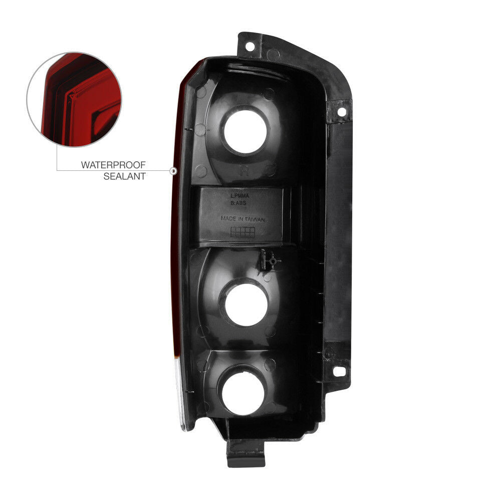 Tail Lights Assembly Smoked Red Lens For Jeep Cherokee XJ (1997-2003) Lighting