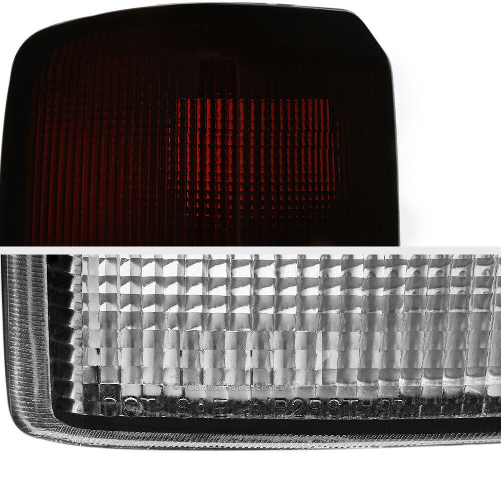 Tail Lights Assembly Smoked Red Lens For Jeep Cherokee XJ (1997-2003) Lighting