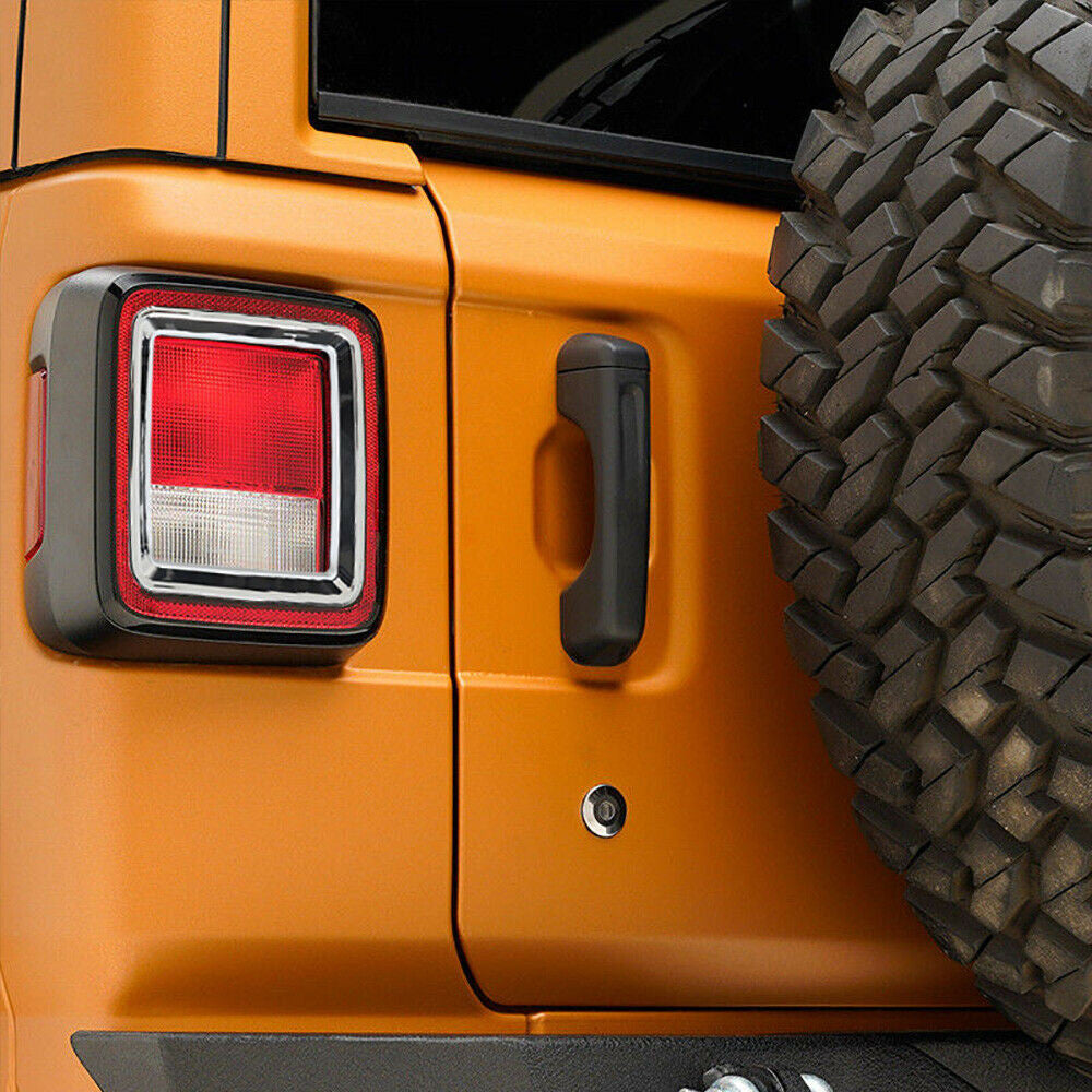 Rear Tail Light Lamps Guards Chrome Trim Cover For Jeep Wrangler JL 2018-2023 Exterior Part