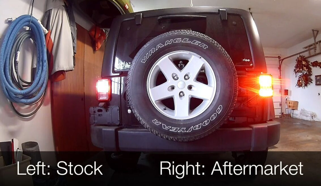 Super Bright LED Tail Lights Brake Reverse Turn Stop DRL for 2007-2018 Jeep Wrangler JK JKU Lighting