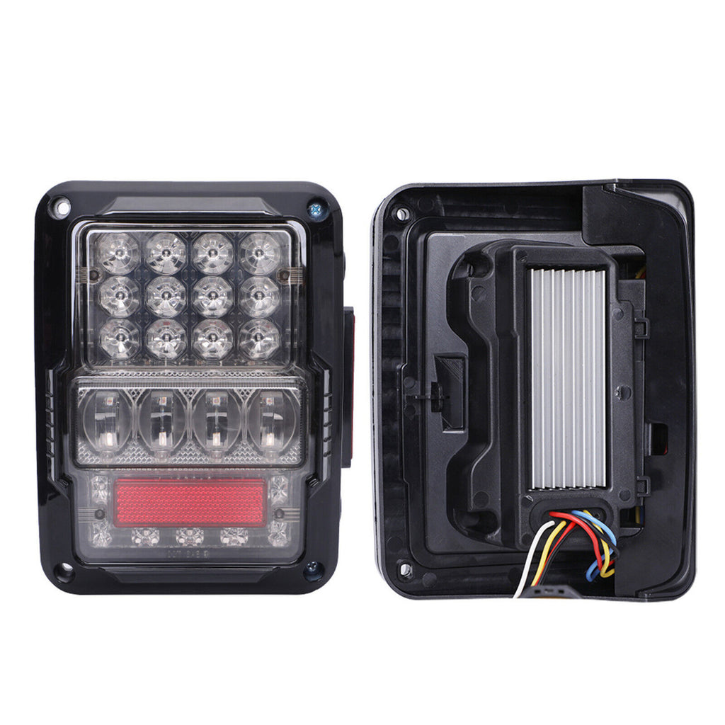 Super Bright LED Tail Lights Brake Reverse Turn Stop DRL for 2007-2018 Jeep Wrangler JK JKU Lighting