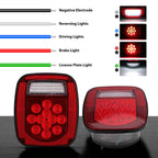 LED Red Tail Lights for Jeep Wrangler CJ YJ TJ - GENSSI Lighting