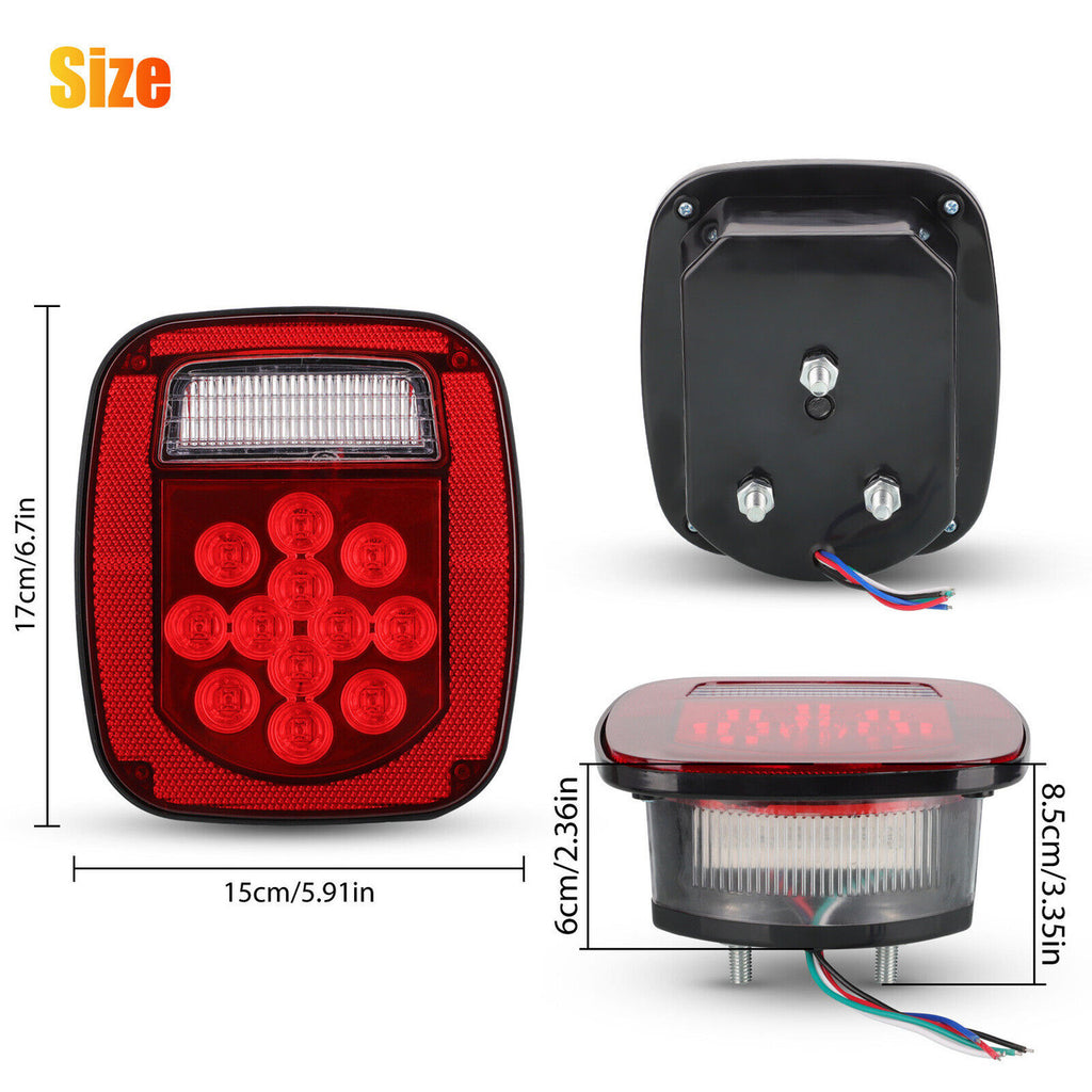LED Red Tail Lights for Jeep Wrangler CJ YJ TJ Lighting