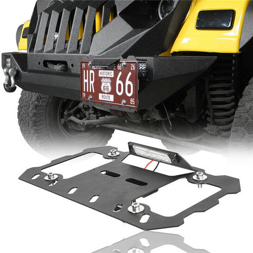 License Plate Relocation Bracket Holder Kit for Jeep Wrangler JL 2020-2024 Default Title Exterior Part