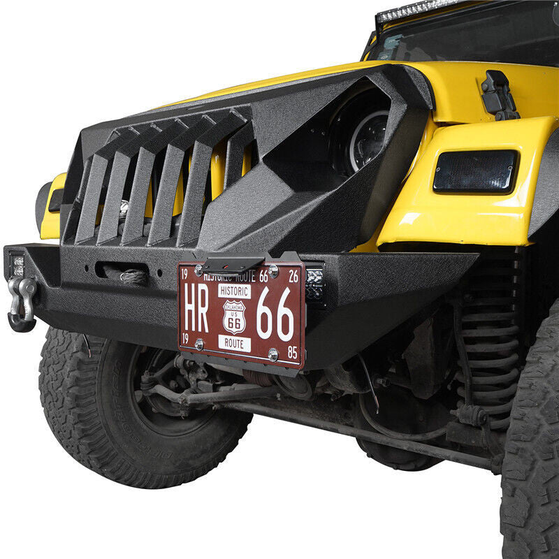 License Plate Relocation Bracket Holder Kit for Jeep Wrangler JL 2020-2024 Exterior Part