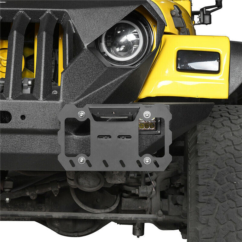 License Plate Relocation Bracket Holder Kit for Jeep Wrangler JL 2020-2024 Exterior Part