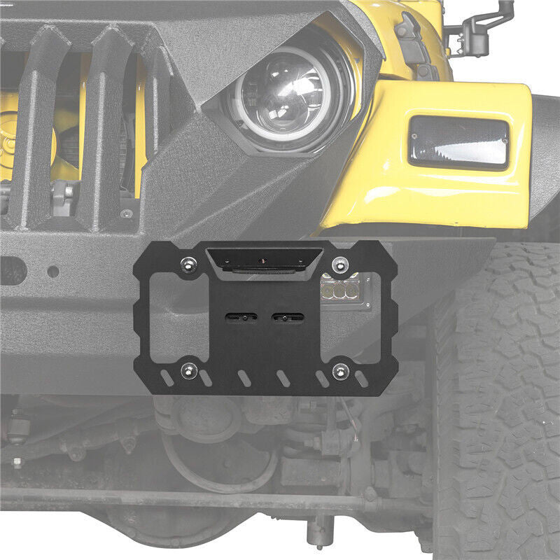 License Plate Relocation Bracket Holder Kit for Jeep Wrangler JL 2020-2024 Exterior Part