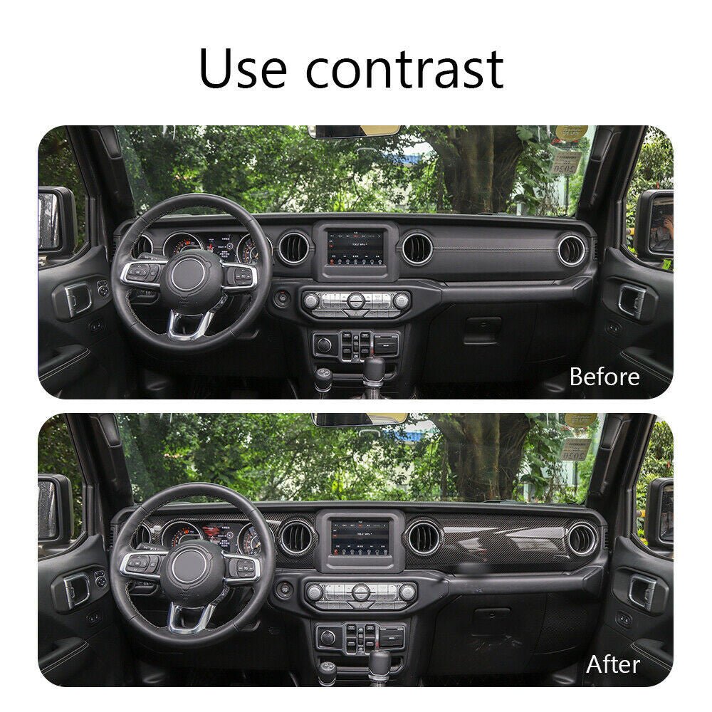 Console Dashboard Trim Panel For Jeep Wrangler JL (2018 - 2023) - GENSSI Interior Part