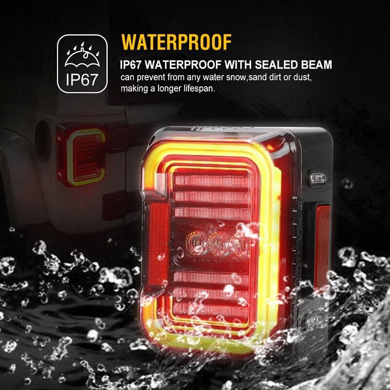 LED Tail Lights Brake Reverse Turn Signals DRL for Jeep Wrangler JK 2007-2017 Lighting