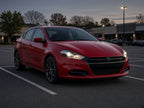 2013-2016 Dodge Dart with chrome HID projector headlights installed