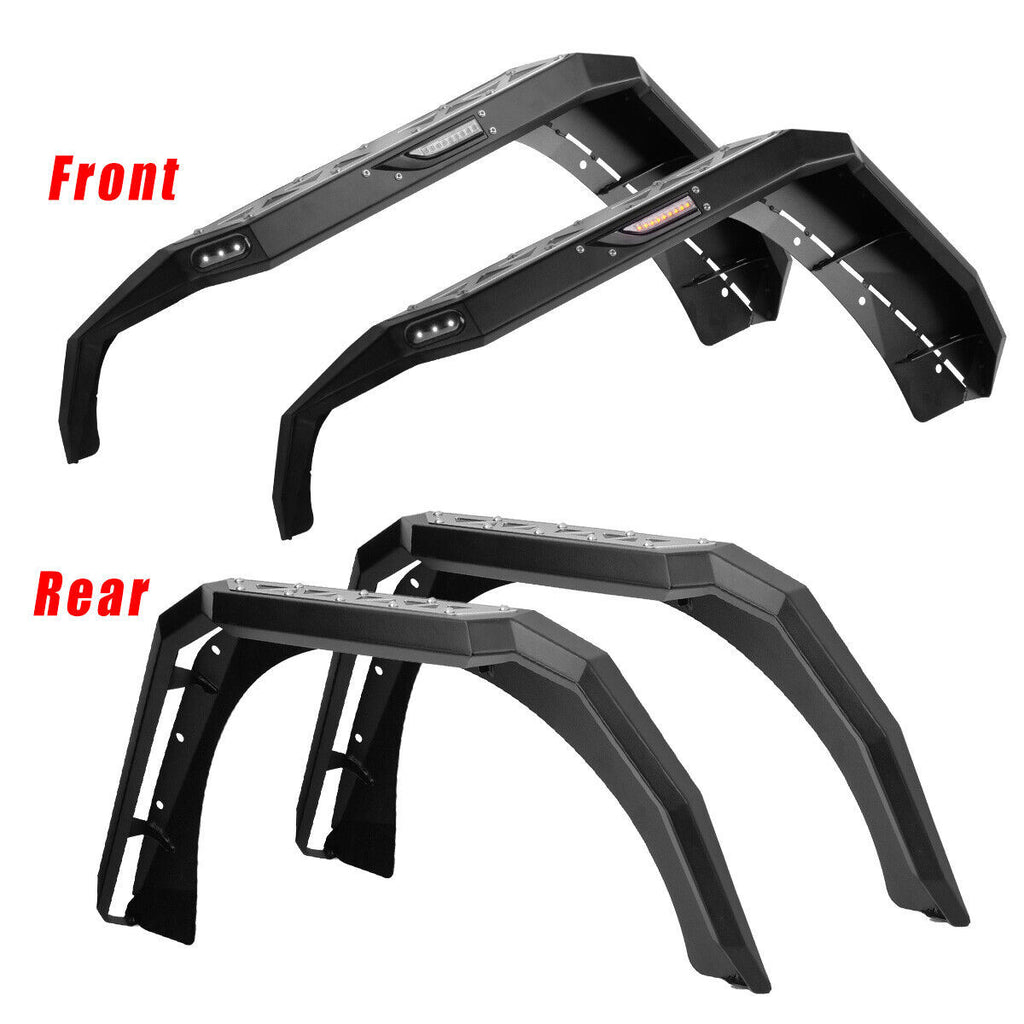 Front And Rear Fender Flares for 2007 - 2018 Jeep Wrangler JK - GENSSI Exterior Part