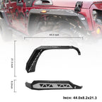Front And Rear Fender Flares for 2007 - 2018 Jeep Wrangler JK - GENSSI Exterior Part