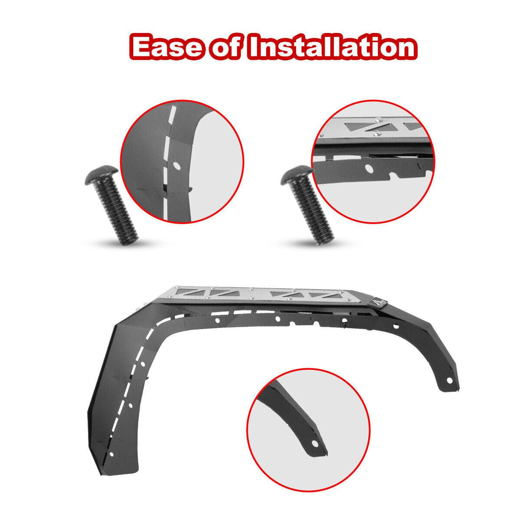 Front And Rear Fender Flares for 2007 - 2018 Jeep Wrangler JK - GENSSI Exterior Part