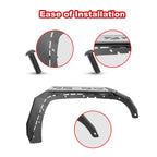 Front And Rear Fender Flares for 2007 - 2018 Jeep Wrangler JK - GENSSI Exterior Part