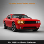 Fits 2008-2014 Dodge Challenger, ballast location in headlight